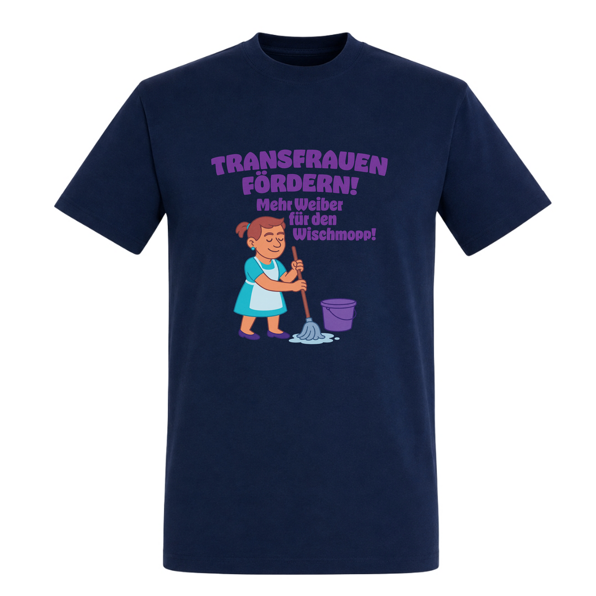 Unisex T-Shirt Transfrauen Fördern! - French Navy