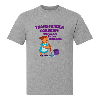Unisex T-Shirt Transfrauen Fördern! - Grey Melange