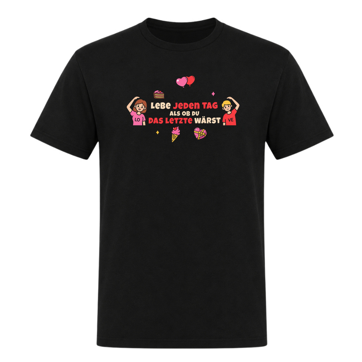 Unisex T-Shirt Das letzte - Deep Black
