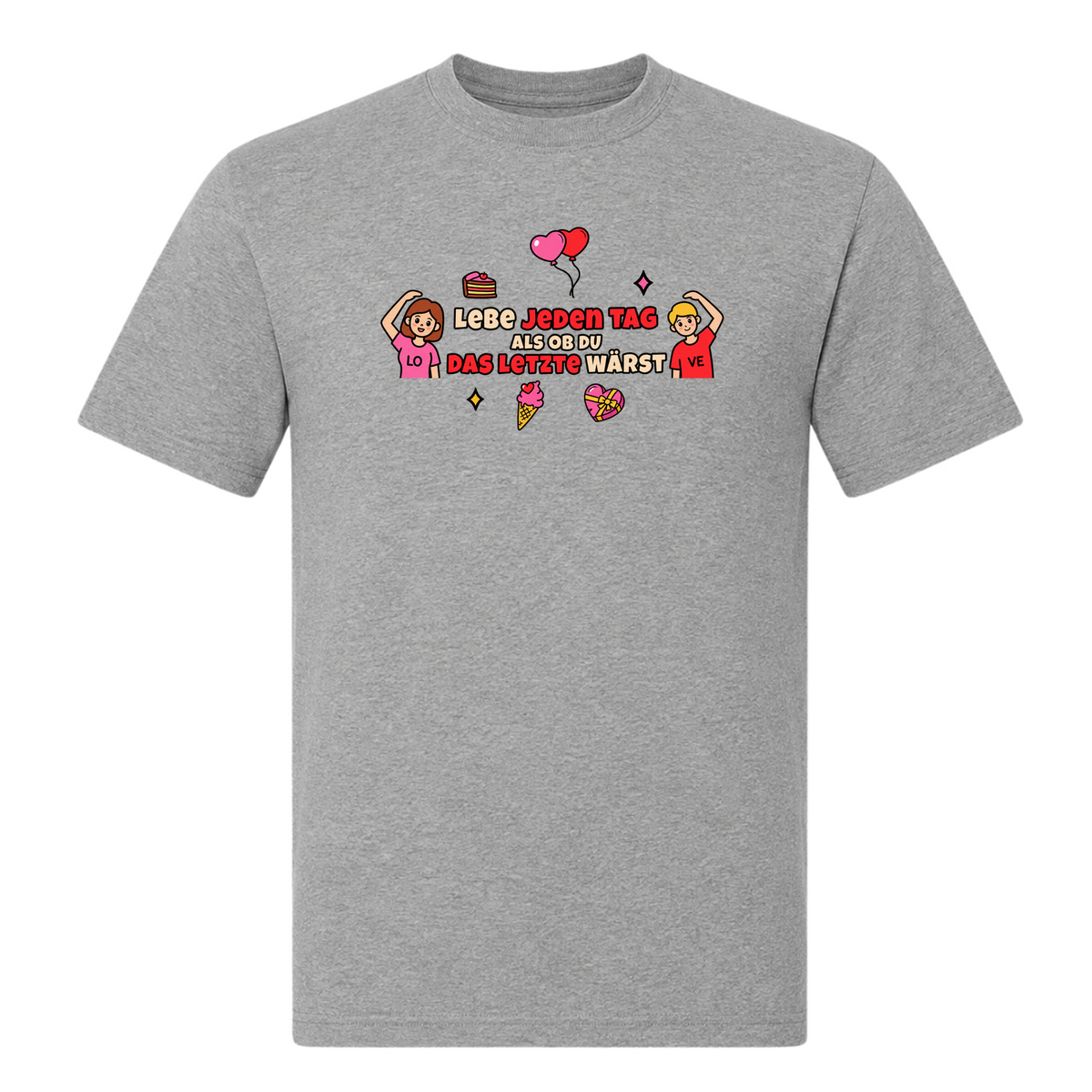 Unisex T-Shirt Das letzte - Grey Melange