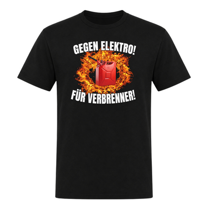 Unisex T-Shirt Gegen Elektro - Deep Black