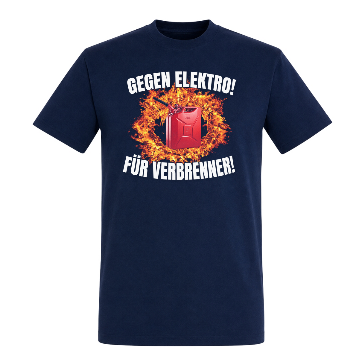 Unisex T-Shirt Gegen Elektro - French Navy