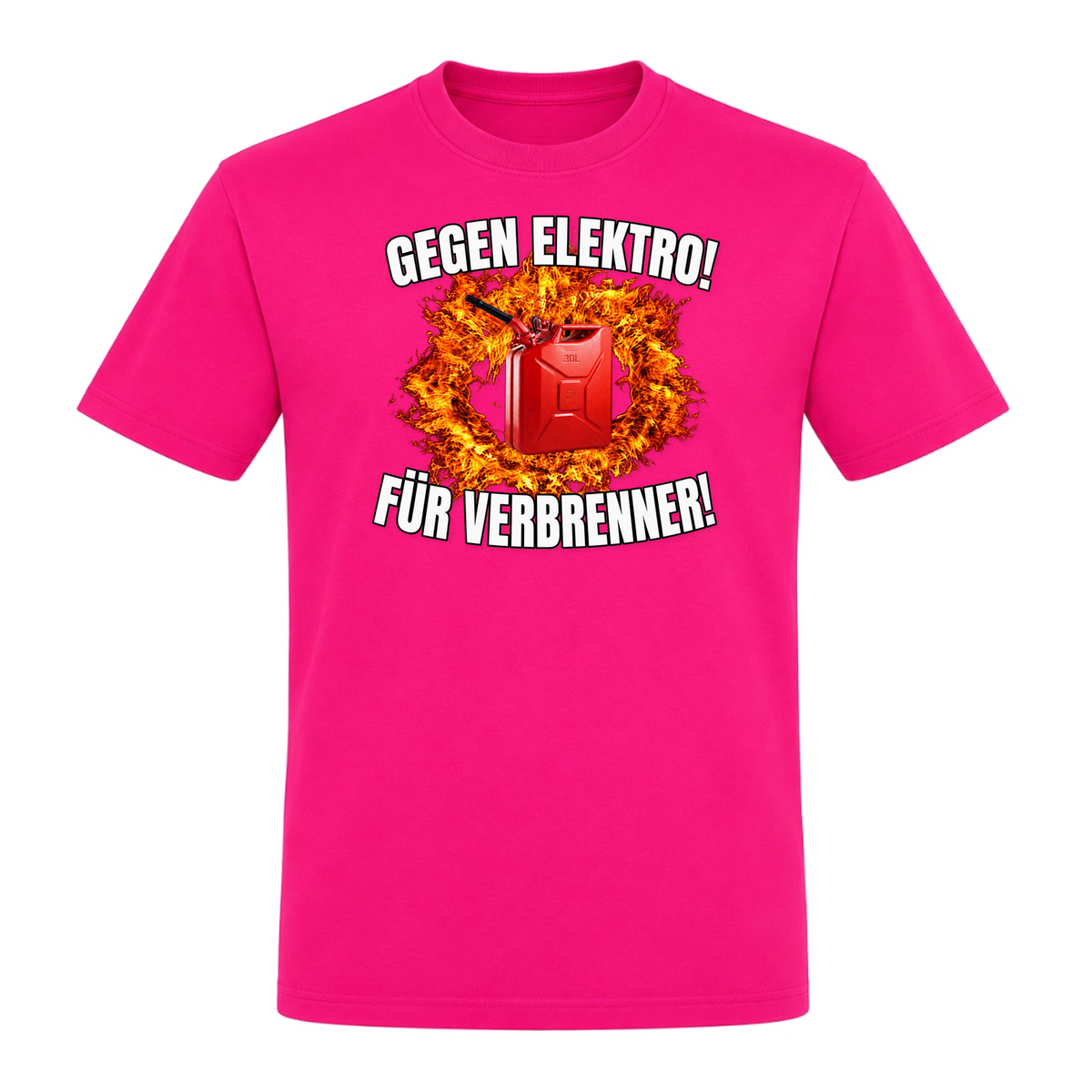 Unisex T-Shirt Gegen Elektro - Fuchsia