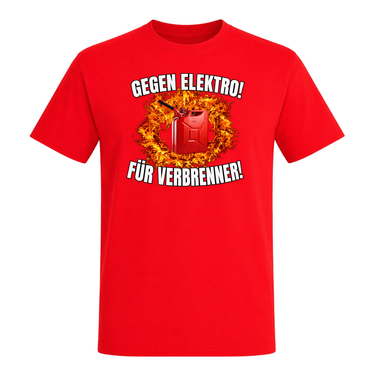 Unisex T-Shirt Gegen Elektro - Red