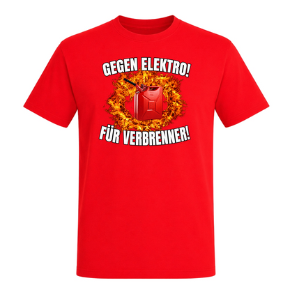 Unisex T-Shirt Gegen Elektro - Red