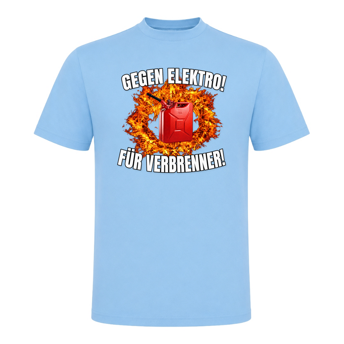 Unisex T-Shirt Gegen Elektro - Sky Blue