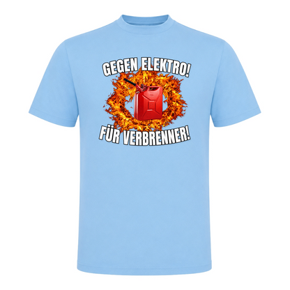 Unisex T-Shirt Gegen Elektro - Sky Blue