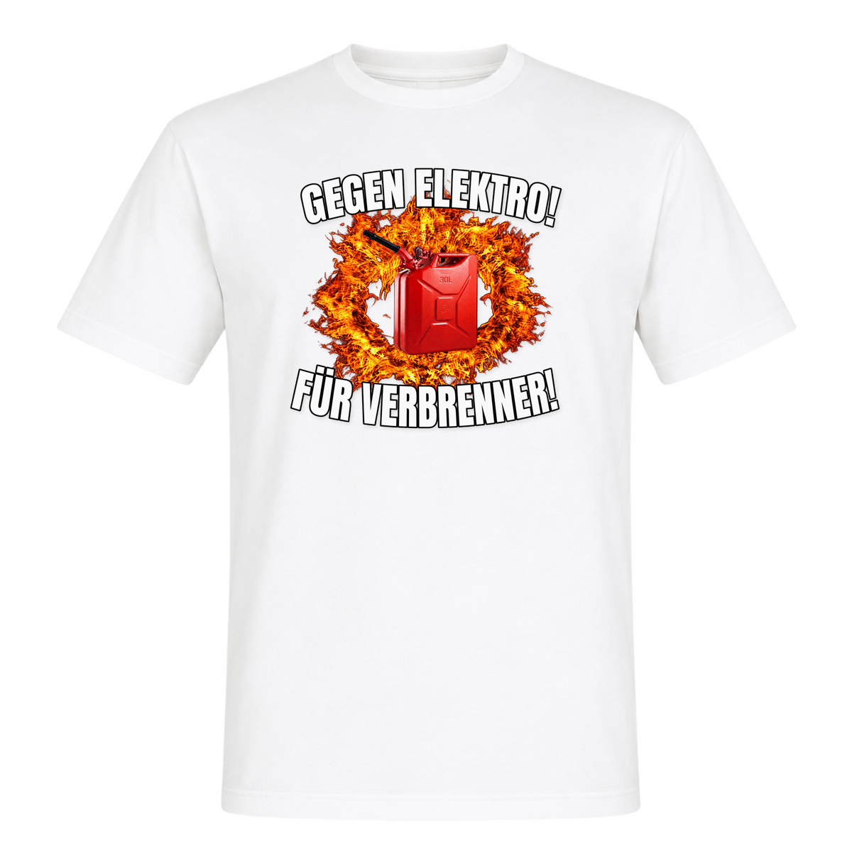 Unisex T-Shirt Gegen Elektro - White