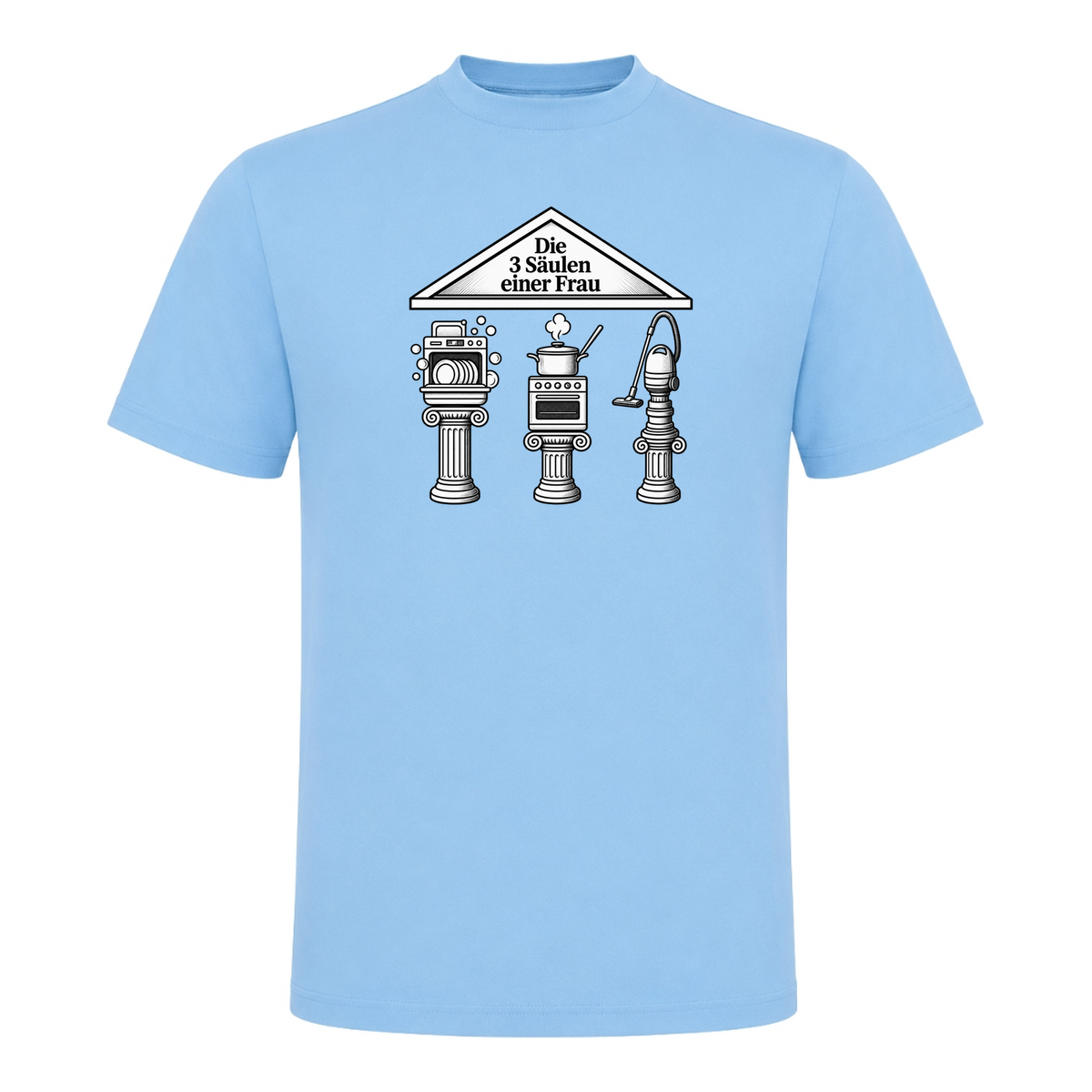 Unisex T-Shirt Die 3 Säulen einer Frau - Sky Blue
