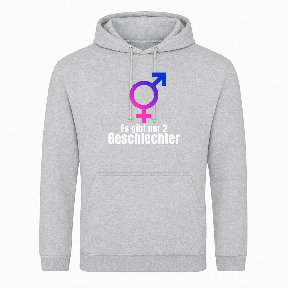 Unisex Hoodie 2 Geschlechter -  Heather Grey
