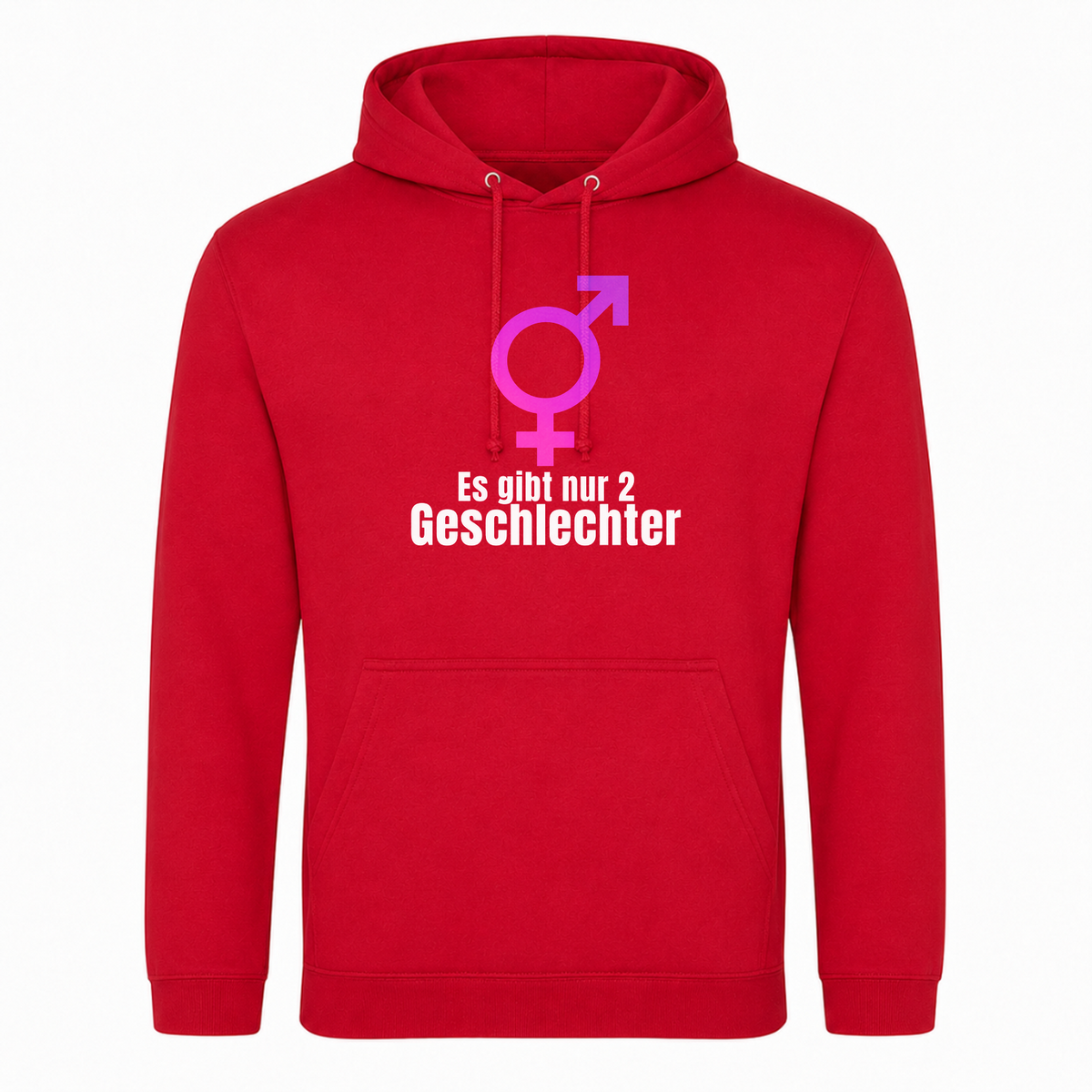 Unisex Hoodie 2 Geschlechter - rot