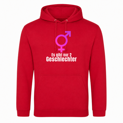 Unisex Hoodie 2 Geschlechter - rot