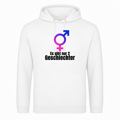 Unisex Hoodie 2 Geschlechter - Weiß
