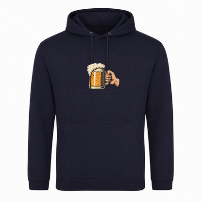 Unisex Hoodie Bierkrug Bierkrug in der Hand - French Navy