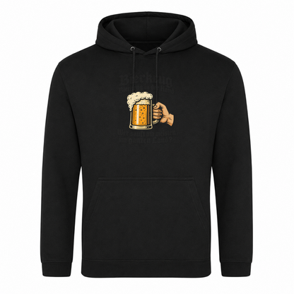 Unisex Hoodie Bierkrug Bierkrug in der Hand - Schwarz