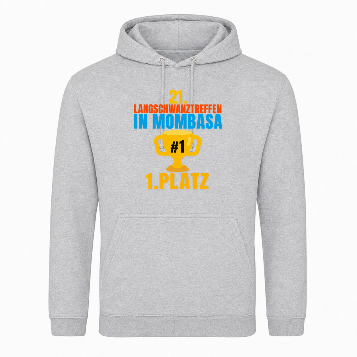 Unisex Hoodie Mombasa -  Heather Grey