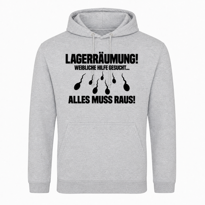 Unisex Hoodie Lagerräumung -  Heather Grey