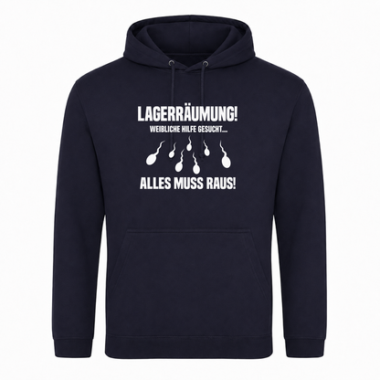 Unisex Hoodie Lagerräumung - French Navy