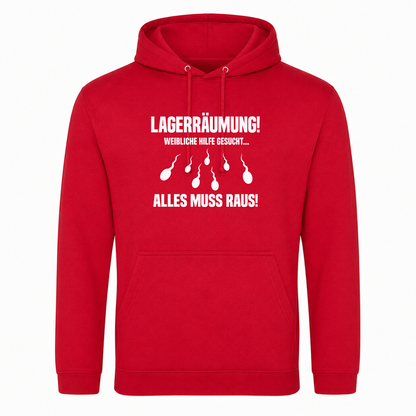 Unisex Hoodie Lagerräumung - rot