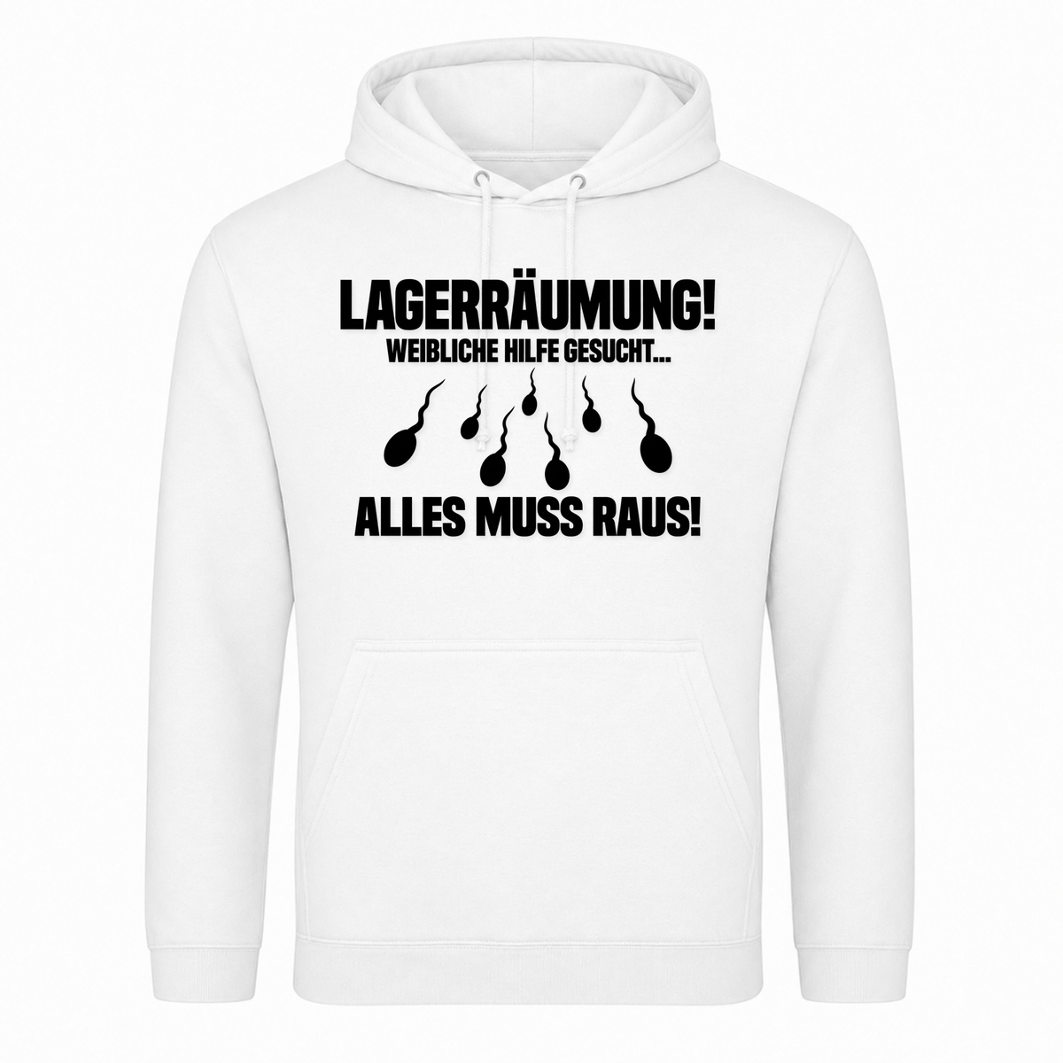 Unisex Hoodie Lagerräumung - Weiß