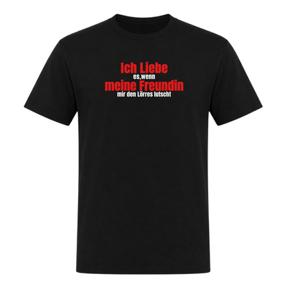 Unisex T-Shirt Ich Liebe meine Freundin - Deep Black
