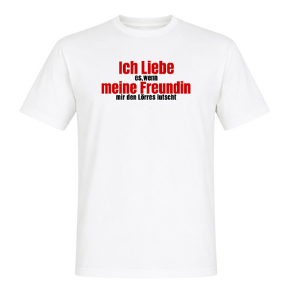 Unisex T-Shirt Ich Liebe meine Freundin - White