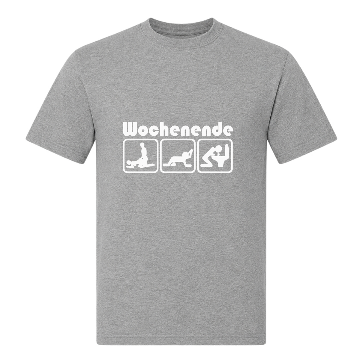 Unisex T-Shirt Wochenende - Grey Melange