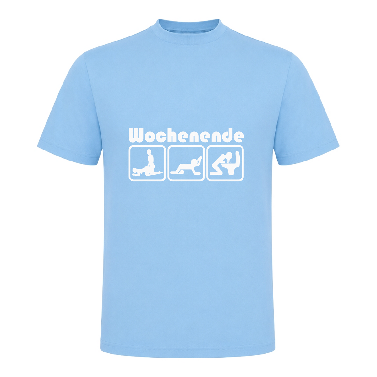 Unisex T-Shirt Wochenende - Sky Blue
