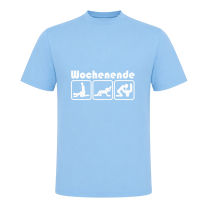 Unisex T-Shirt Wochenende - Sky Blue
