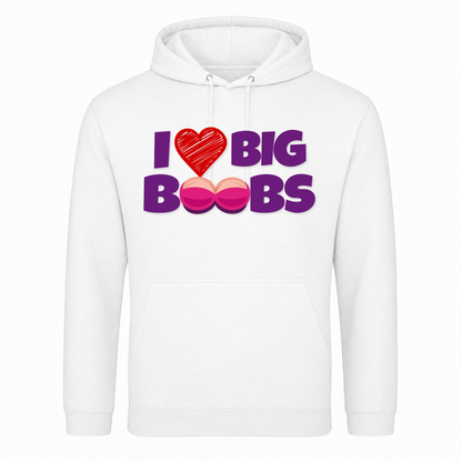 Unisex Hoodie Big Boobs - Weiß