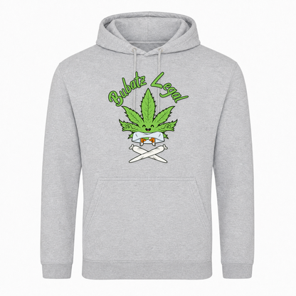 Unisex Hoodie Bubatz Legal -  Heather Grey