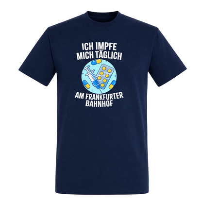Unisex T-Shirt Impfen - French Navy