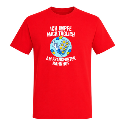 Unisex T-Shirt Impfen - Red