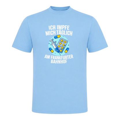Unisex T-Shirt Impfen - Sky Blue