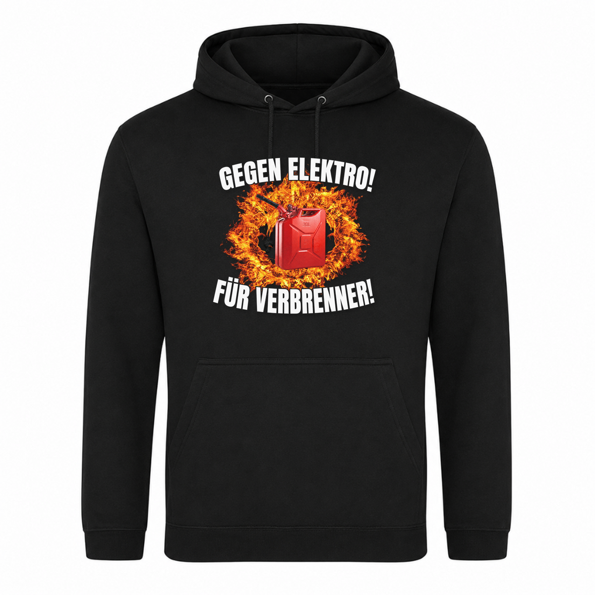 Gegen Elektro - Klassischer Unisex Hoodie - Schwarz