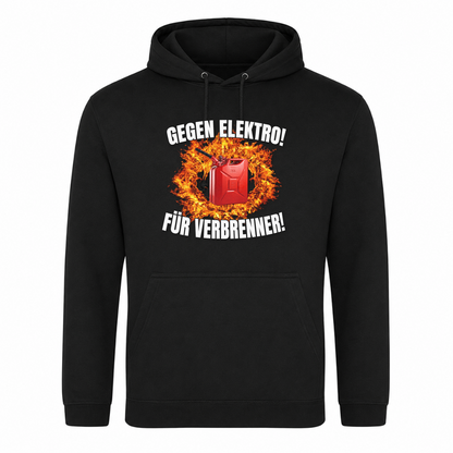 Gegen Elektro - Klassischer Unisex Hoodie - Schwarz