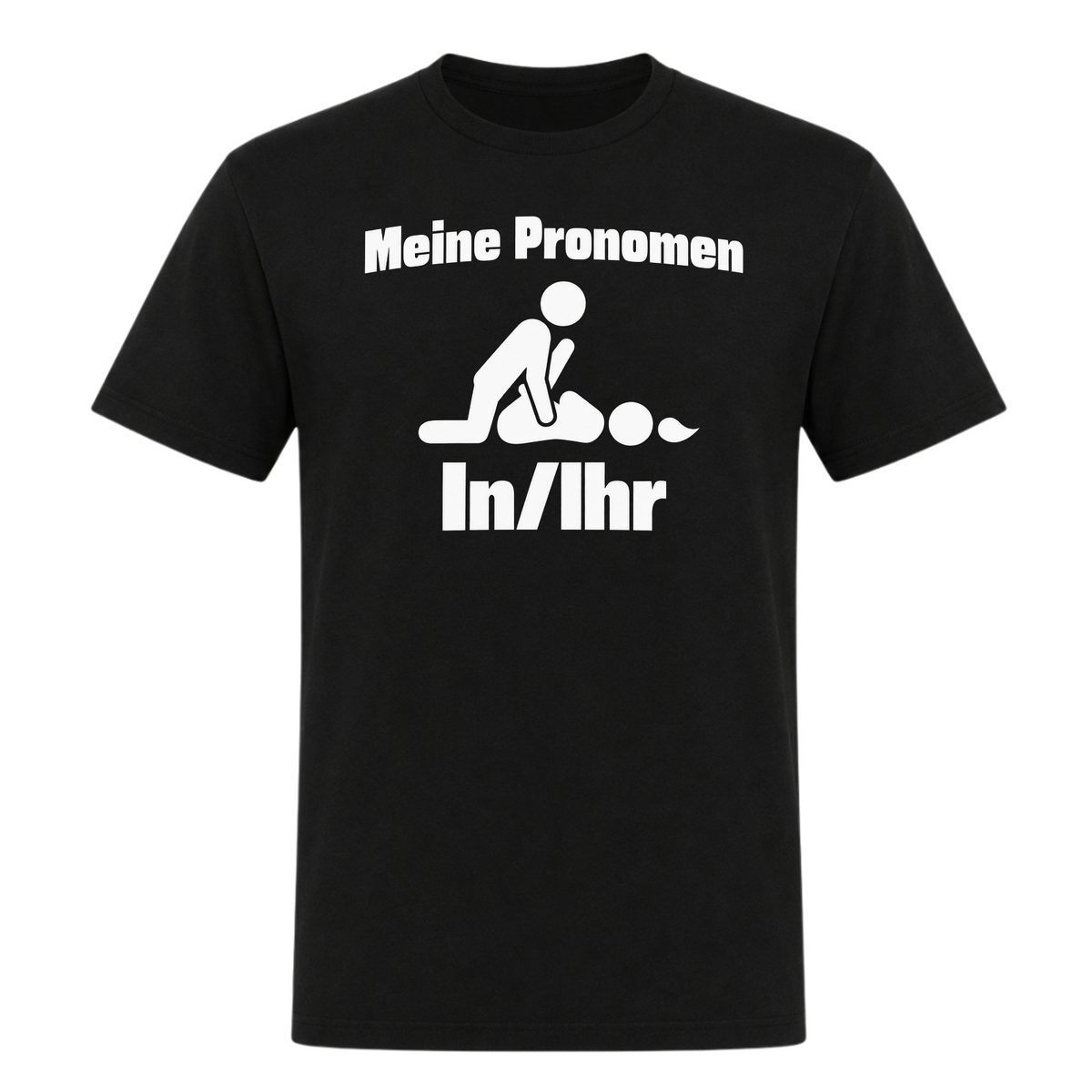 Unisex T-Shirt Meine Pronomen - Deep Black