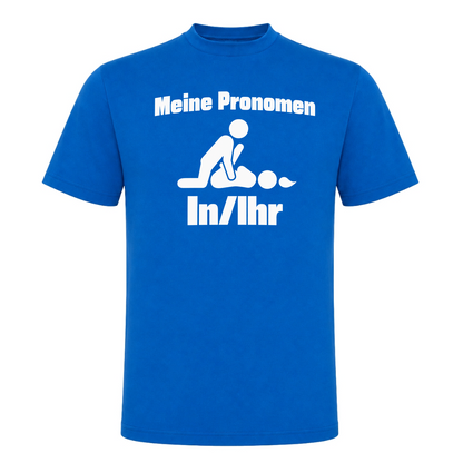 Unisex T-Shirt Meine Pronomen - Royal Blue 241