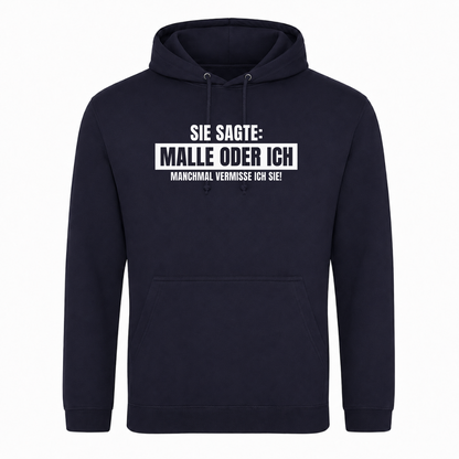 Unisex Hoodie Malle oder Ich - French Navy