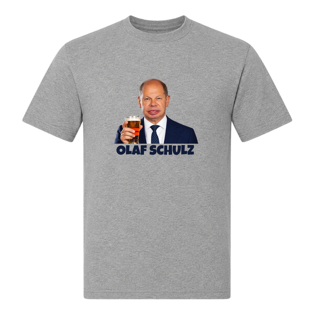 Unisex T-Shirt Olaf Schulz - Grey Melange