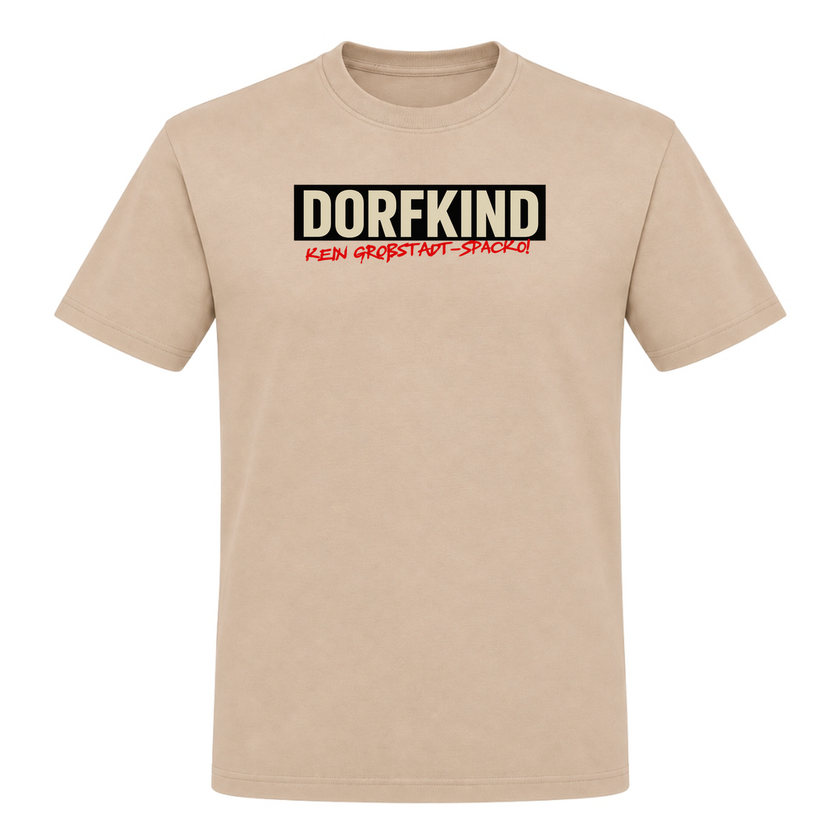 Unisex T-Shirt Dorfkind, Kein Großstadt-Spacko! - Rope