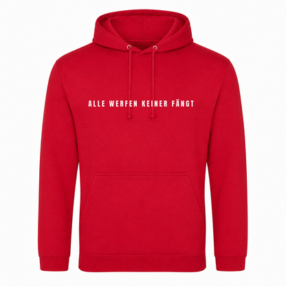 Alle werfen keiner fängt - Unisex Hoodie - rot