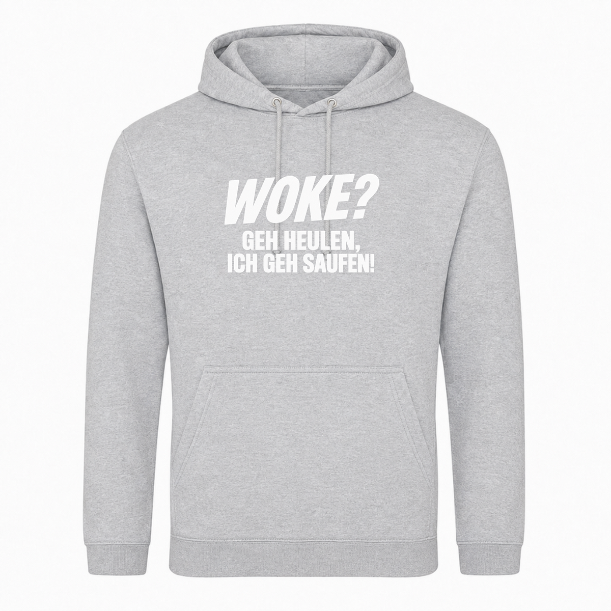 Unisex Hoodie WOKE? -  Heather Grey