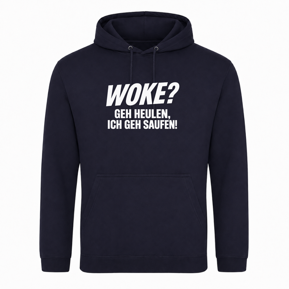 Unisex Hoodie WOKE? - French Navy