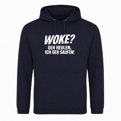 Unisex Hoodie WOKE? - French Navy