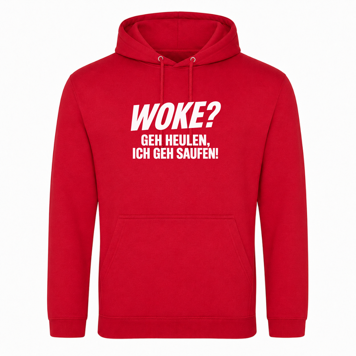Unisex Hoodie WOKE? - rot