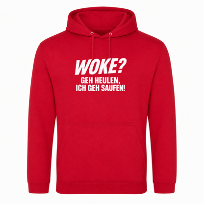 Unisex Hoodie WOKE? - rot