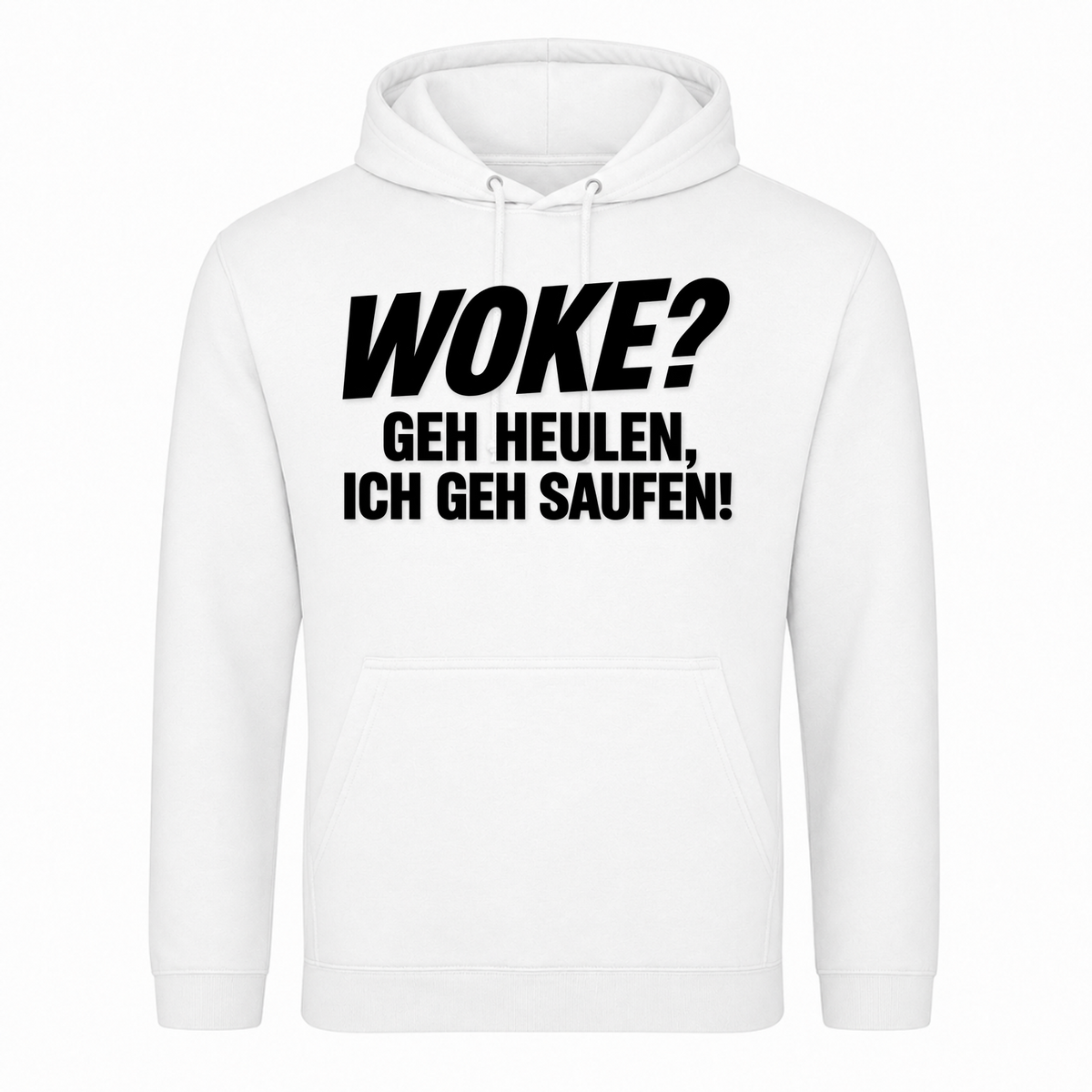 Unisex Hoodie WOKE? - Weiß