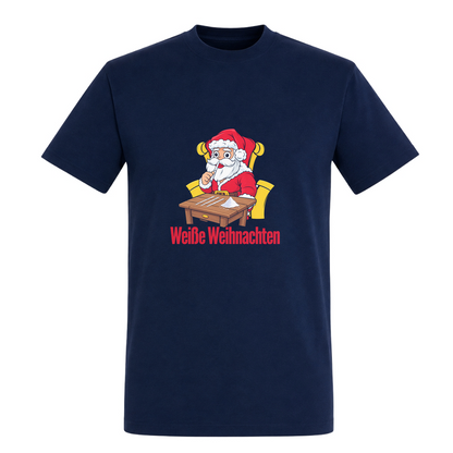 Unisex T-Shirt Weiße Weihnachten - French Navy