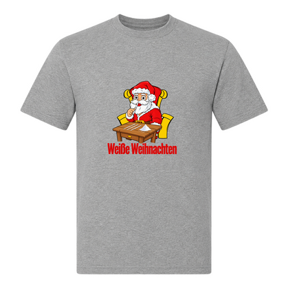 Unisex T-Shirt Weiße Weihnachten - Grey Melange